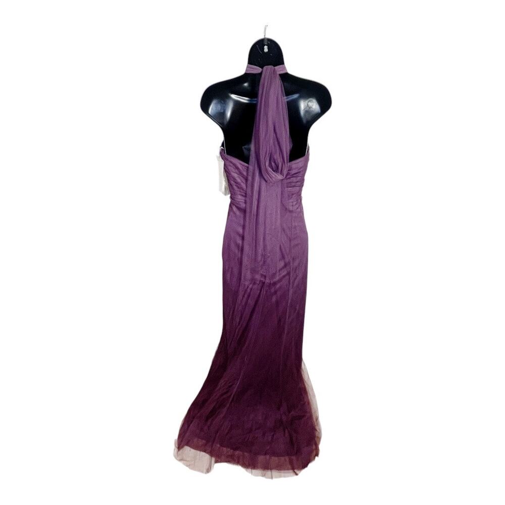 Jenny‎ Yoo Annabelle Convertible Tulle Bridesmaid Prom Dress Raisin Size 4 New - Picture 8 of 11